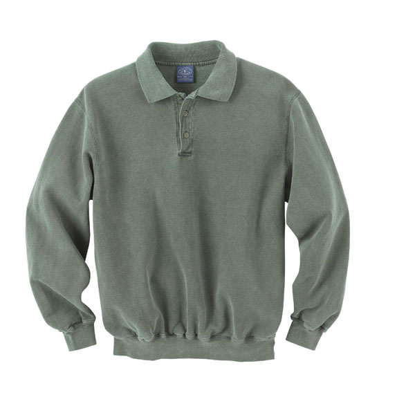 polo style sweatshirt