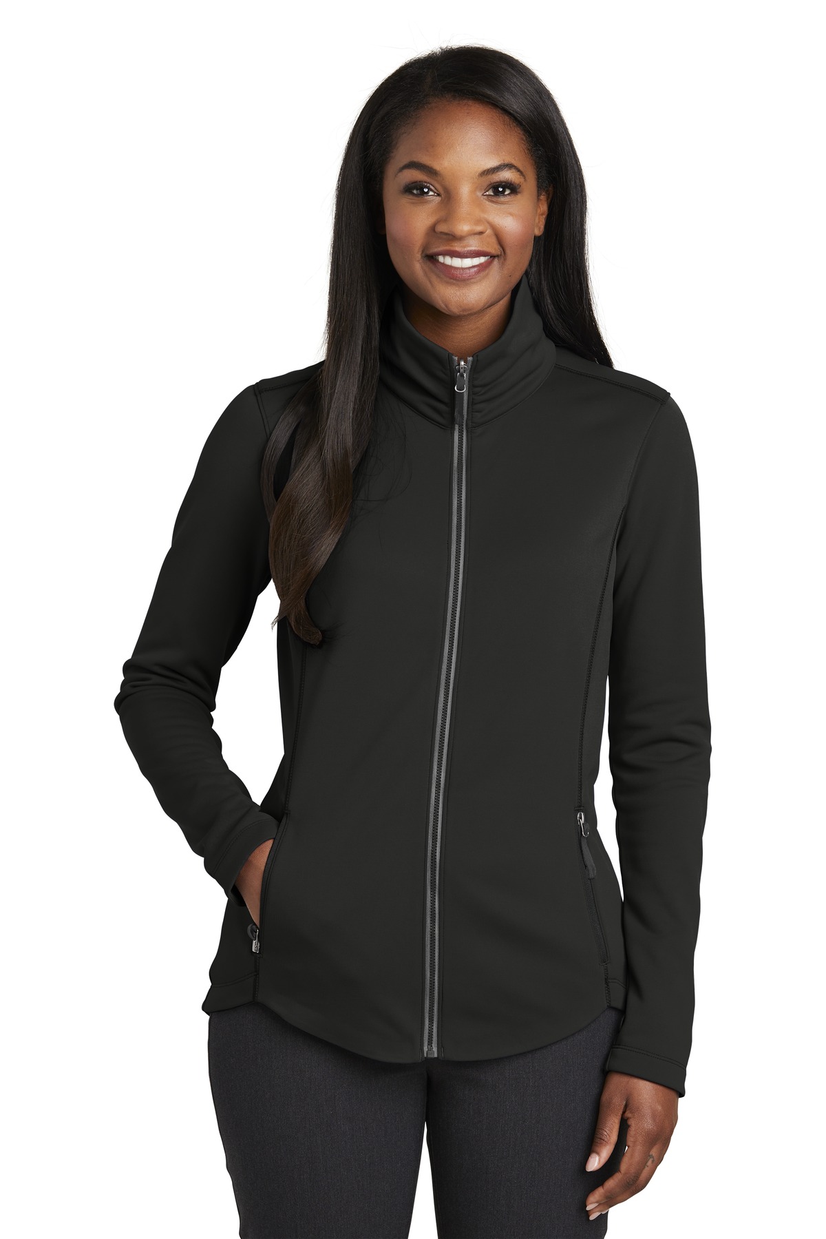 Port Authority Ladies Collective Smooth Fleece Jacket. L904 | Blank ...