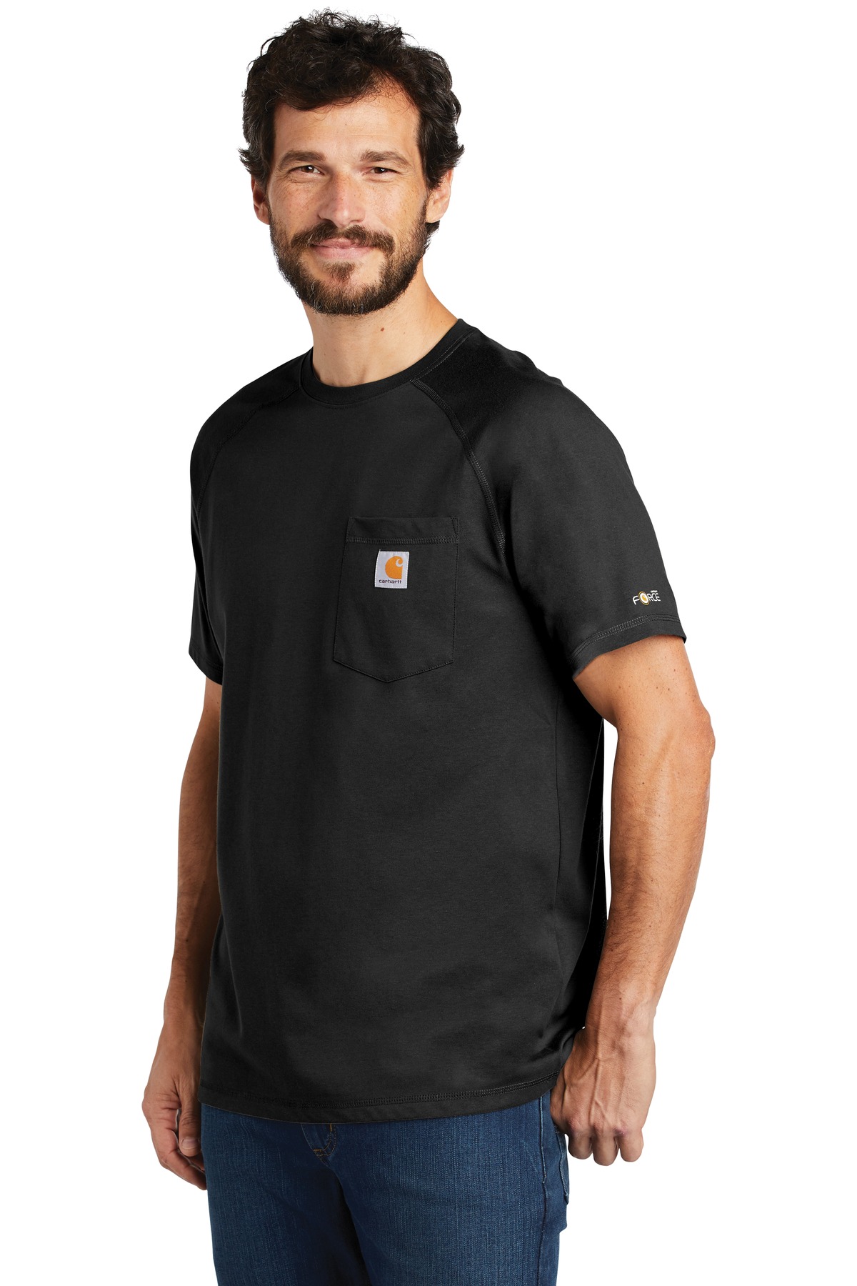 Carhartt Force Cotton Delmont Short Sleeve T-Shirt. CT100410 | Blank ...