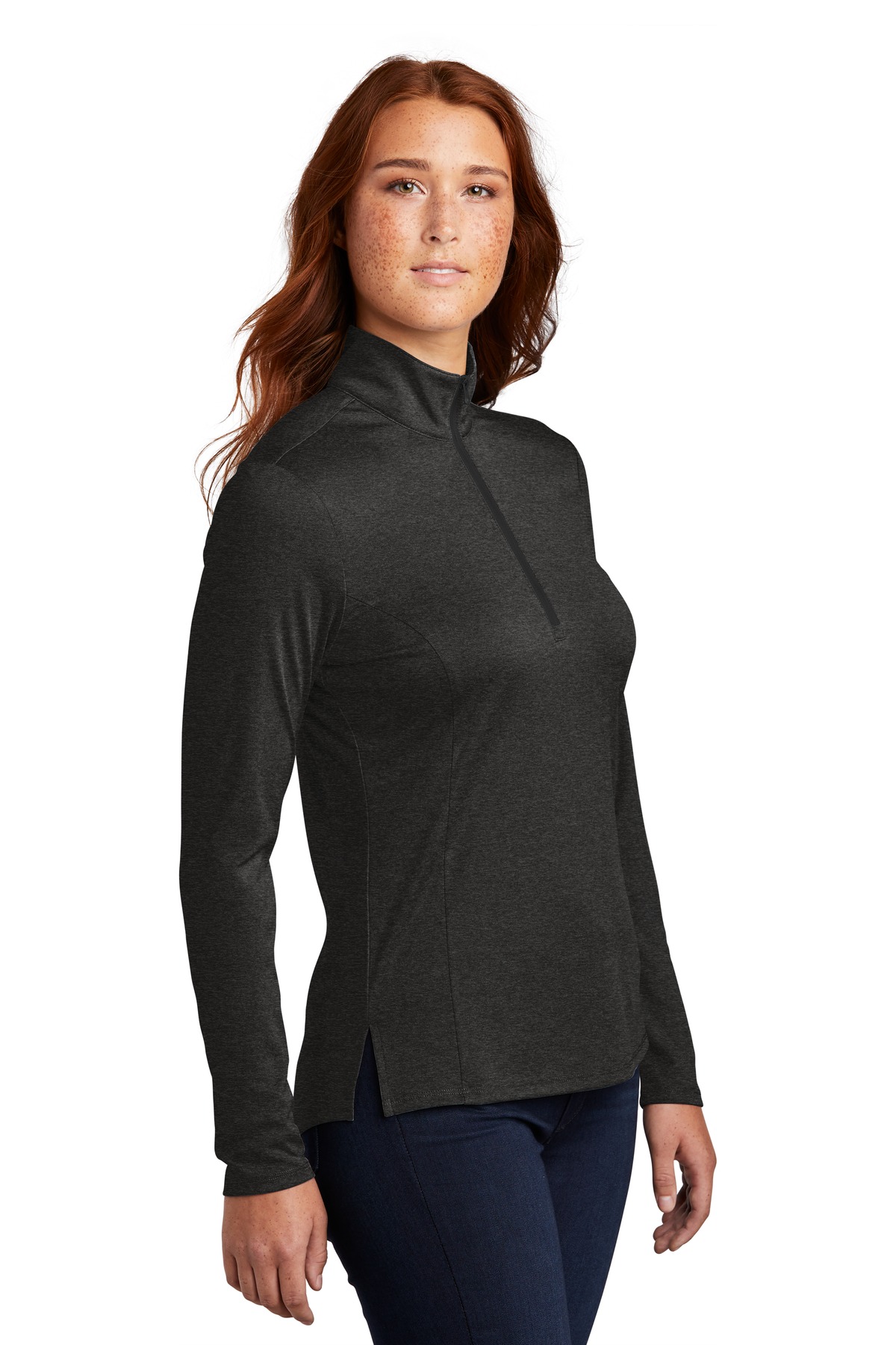 Sport-Tek Ladies Endeavor 1/4-Zip Pullover. LST469 | Blank Apparel by ZOME